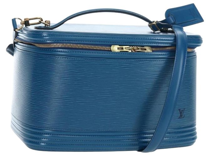 LOUIS VUITTON Epi Nice Hand Bag 2way Toledo Blue M48015 LV