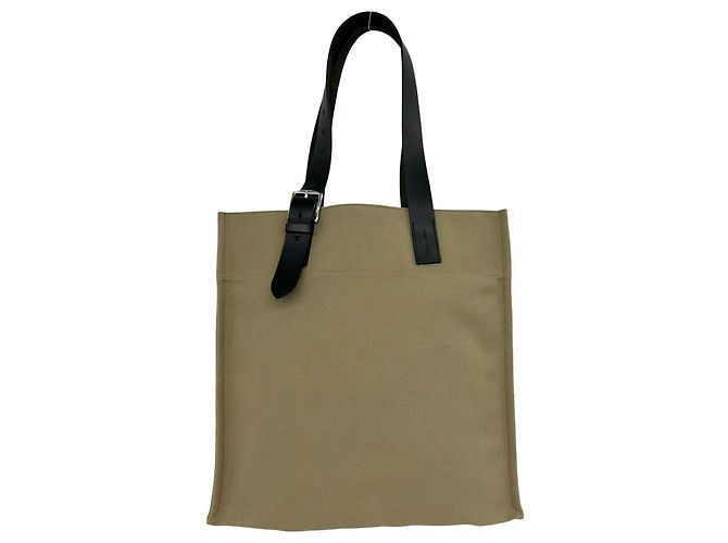 Hermès Sac cabas Hermes Etrivière Marron Noir