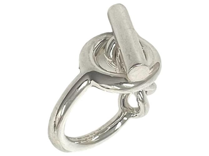 Hermès HERMES Croisette Ringband Silber