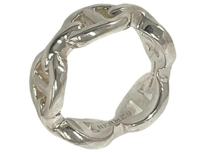 Ring Hermès Anel Hermes Chaine d'Ancre Enchainée PM Prata
