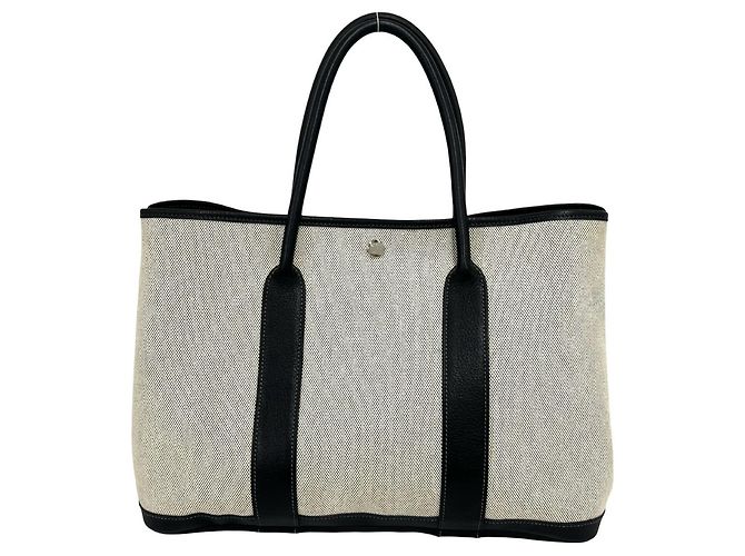 Hermès Sac cabas Hermes Garden Party PM Marron Noir