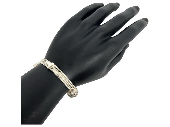 Tiffany & Co Bracciale a catena T-Rope Tiffany Vintage Argento