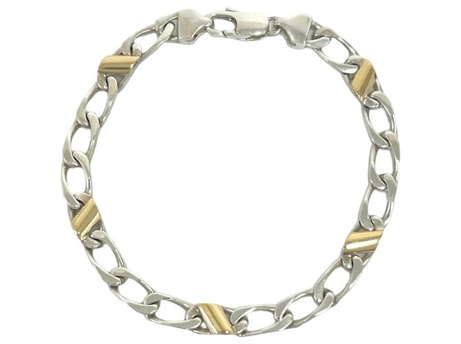Pulsera de cadena Figaro Tiffany & Co. Plata Dorado