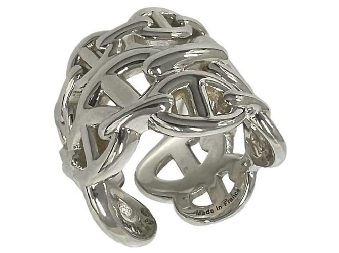 Ring Hermès Anello Hermes Enchainée GM Argento