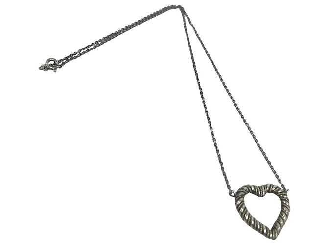 Tiffany & Co Collana Tiffany Twist Heart Argento D'oro