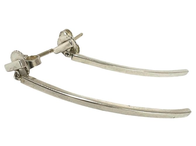Tiffany & Co Orecchini Tiffany T Wire Bar Argento