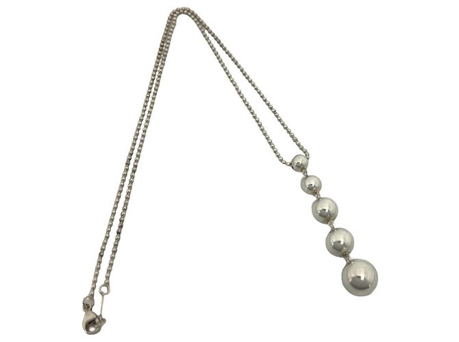 Tiffany & Co Collana Tiffany Graduated Drop Argento