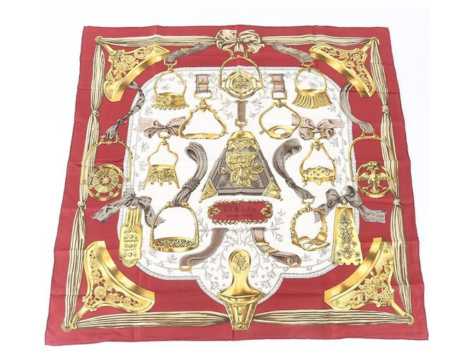 Hermès Hermes Carre 90 ETRIERS Pañuelo Stirrup Multicolor