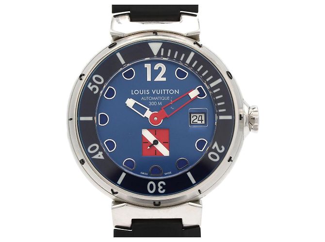 Relógio Automático Louis Vuitton Tambour Diving Blue Q103F