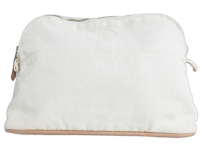 Hermès Hermes Bolide Pouch MM Blanco