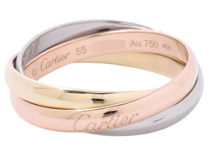 Anello Cartier Trinity Small Model Oro 18K Argento D'oro