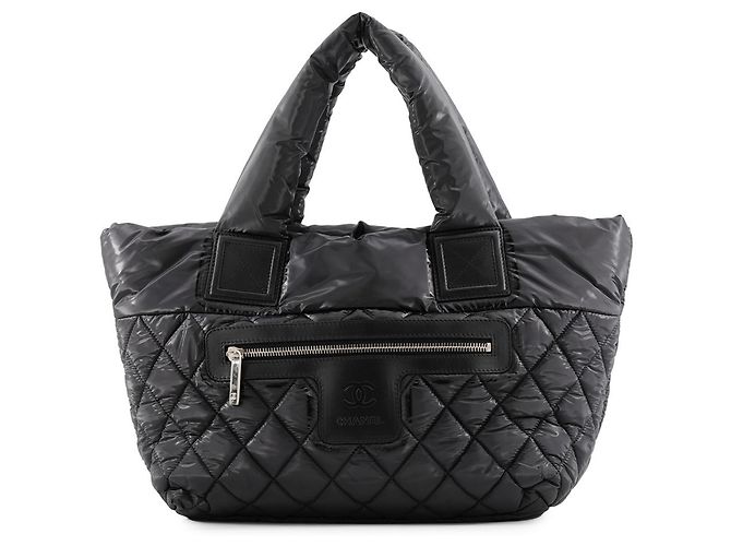 Cocoon Chanel Nylon Tote Bag Schwarz