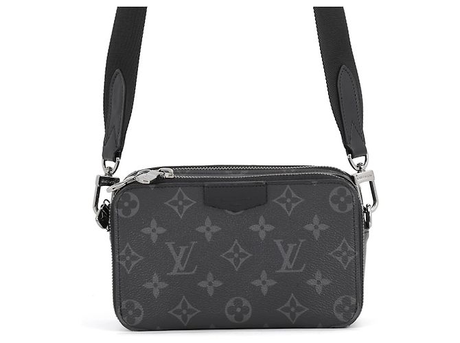 Portefeuille Louis Vuitton Monogram Eclipse Alpha Noir Monogramme