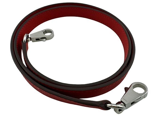 Hermès Hermes Kelly Bolide Shoulder Strap in Red Silvery