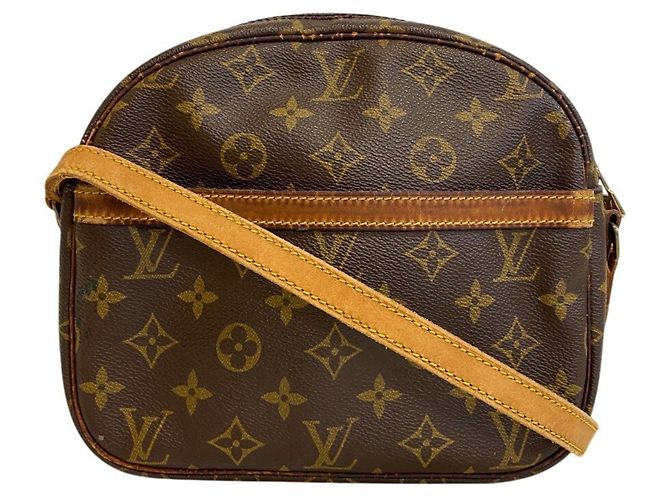Borsa a tracolla Louis Vuitton in pelle marrone