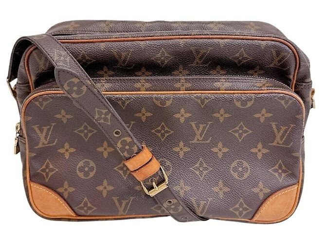 Louis Vuitton Nile Monogram Shoulder Bag Brown