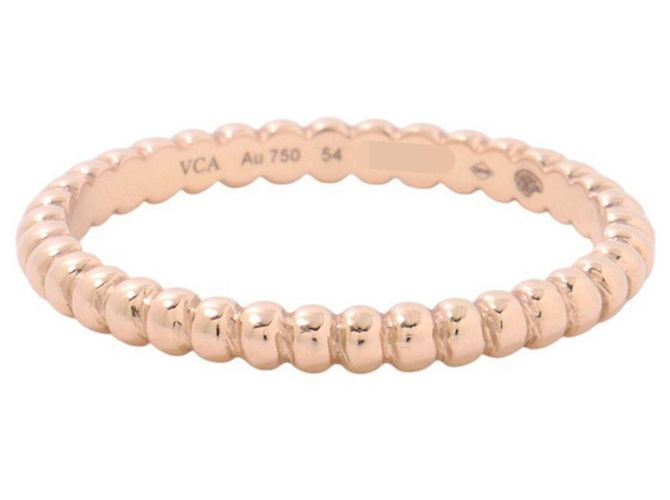 Van Cleef & Arpels Perlee Ring aus 18K Roségold Golden