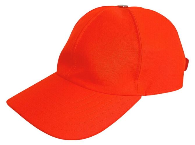 Chanel 18P Coco Mark Orange Baseball Cap