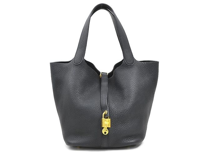 Hermès Sac à main Hermes Picotin Lock MM 22 Noir