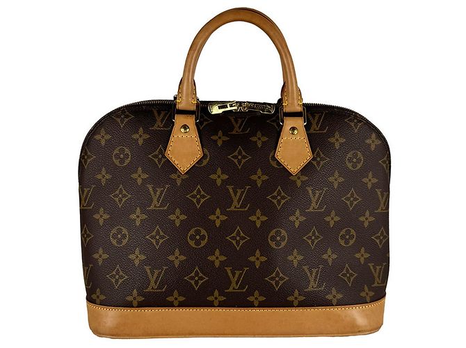 Sac à main Louis Vuitton Alma Monogram Canvas Marron Monogramme