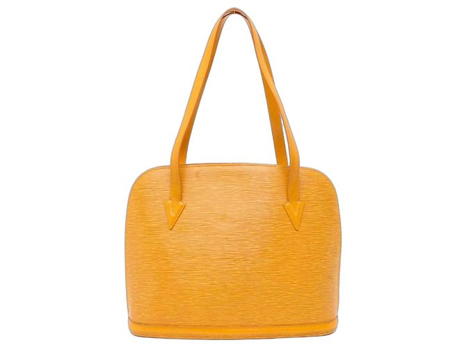 Louis Vuitton Lussac Borsa a tracolla Pelle Epi Gialla Giallo