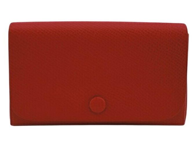Hermès Hermes Accordion Kartenetui in Rot