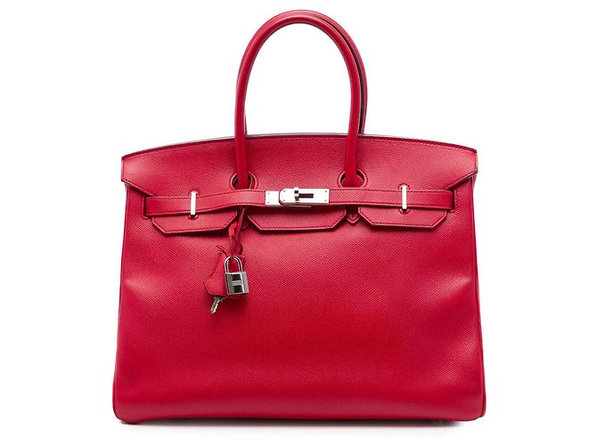Hermès Red Epsom Birkin Retourne 35 Rouge