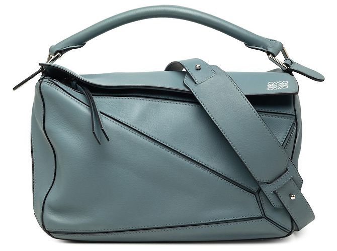 Bolsa Puzzle LOEWE Blue Medium em pele de vitelo Azul
