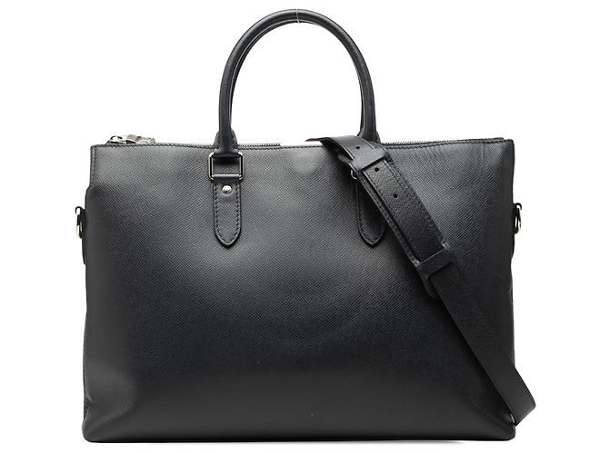 Louis Vuitton Blue Taiga Anton Soft Briefcase Azul Azul marinho