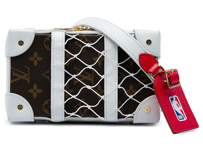 Borsa telefono Louis Vuitton Brown NBA Monogram Soft Trunk Marrone