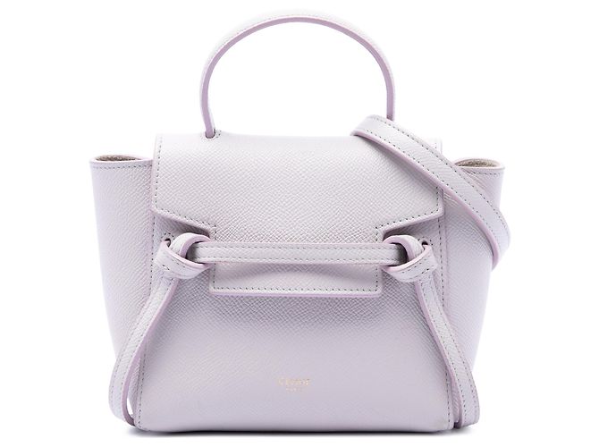 Céline Bolso cinturón Celine de piel de ternera granulada Pico Rosa