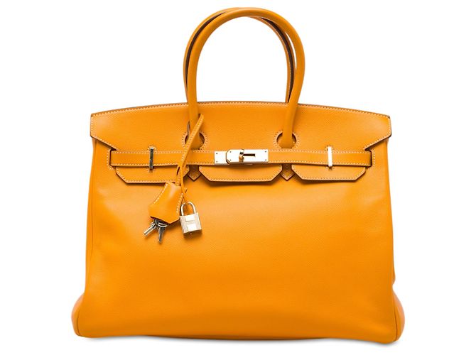 Hermès Yellow Epsom Candy Birkin Retourne 35 Jaune Moutarde