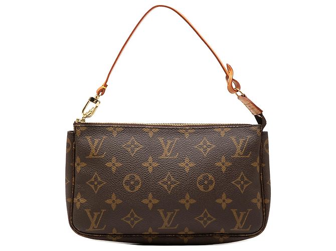 Louis Vuitton Brown Monogram Pochette Accessoires Marrone