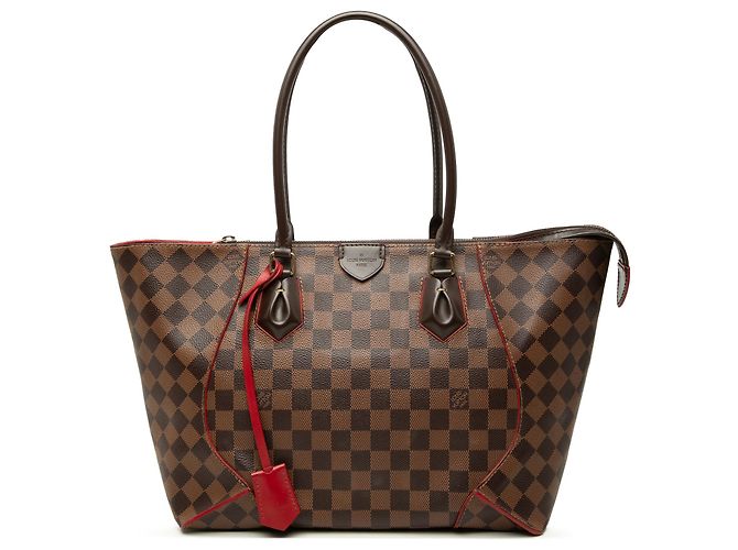 Louis Vuitton Brown Damier Ebene Caissa MM Marrone