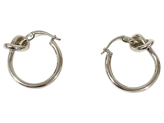 Céline Celine Silver Knot Stecker-Ohrringe Silber