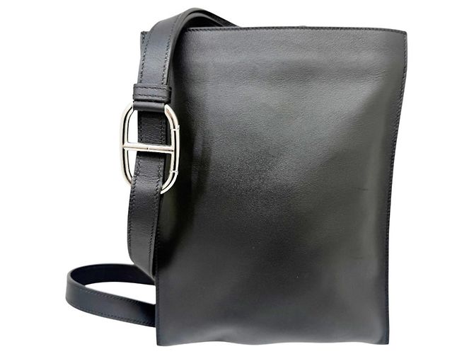 Hermès Bolso Sling Hermes Possam Plus Swift Black Negro