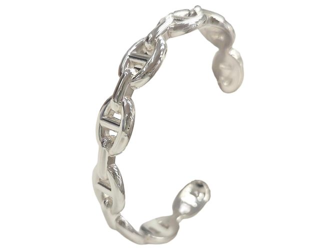 Hermès HERMES Chaine d'Ancre Enchainée Silver Bracelet Prata