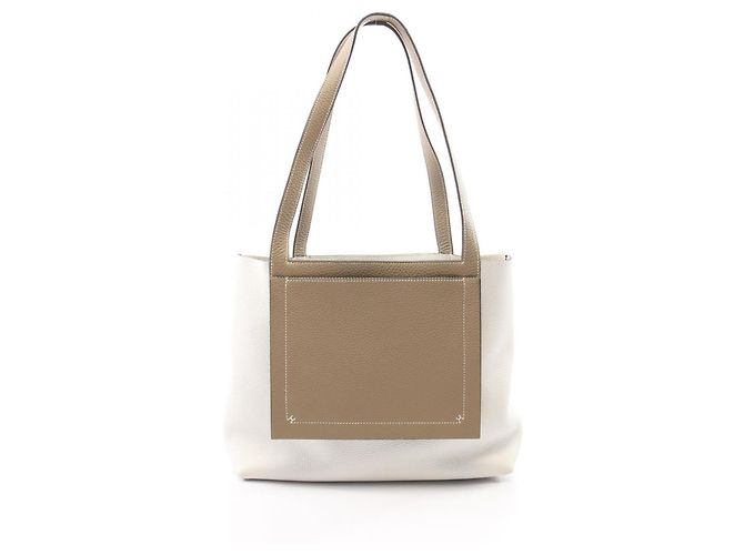 Hermès Bolso Cabasellier 31 Tote Bag Hermes Blanco Beige