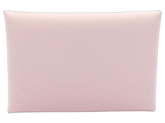 Hermès Hermes Calvi Duo Geldbörse - Münzbeutel Pink