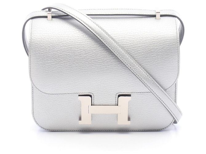 Hermès Borsa a tracolla Hermes Constance 3 Mini Argent Argento