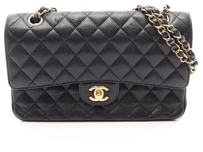 Borsa a tracolla Chanel Matelassé Double Flap Nero