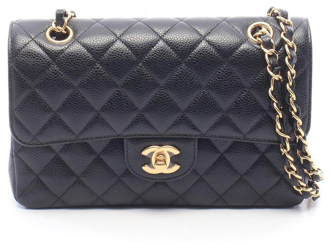 Borsa a tracolla Chanel Matelassé Double Flap Nero