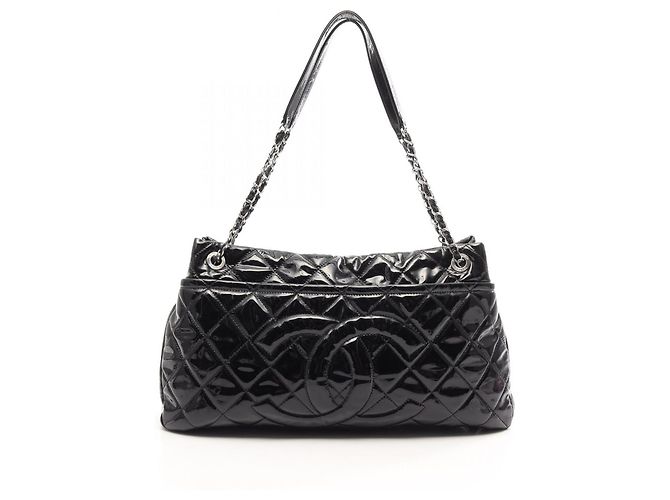 Chanel Matelassé Coco Mark Tote Bag Black