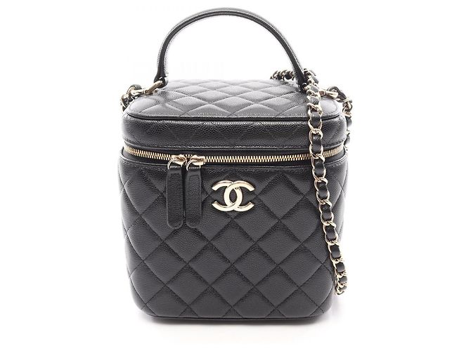 Bolso Vanity Chanel Matelassé Negro