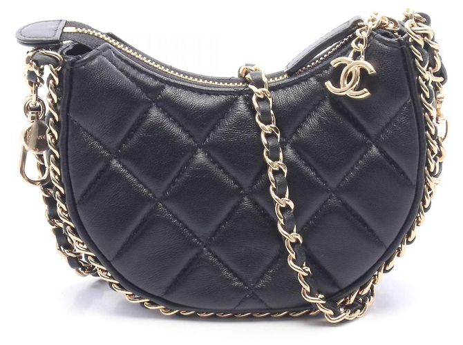 Borsa Hobo Small Matelassé Chanel Nero
