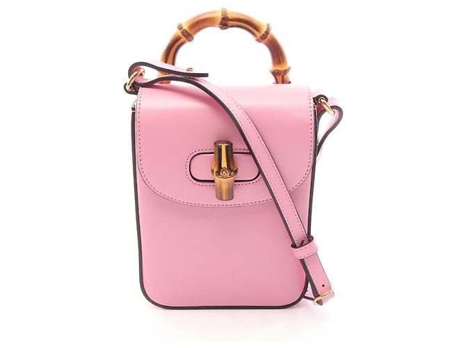 Bolsa Gucci Bamboo 2-Way Rosa