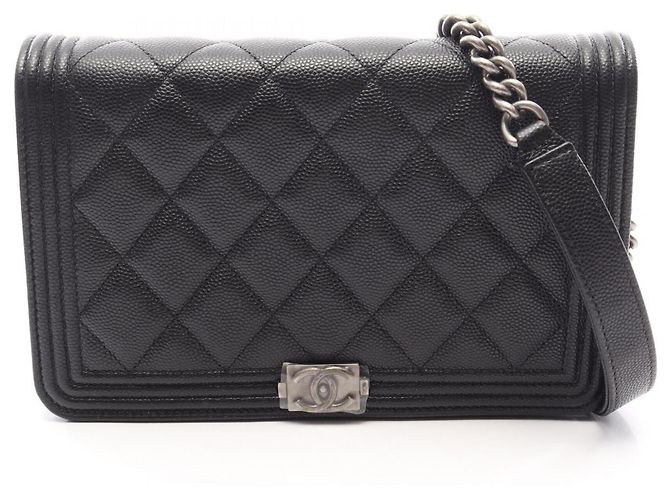 Le Boy Bolsa de Ombro Chanel Boy Matelassé Preto