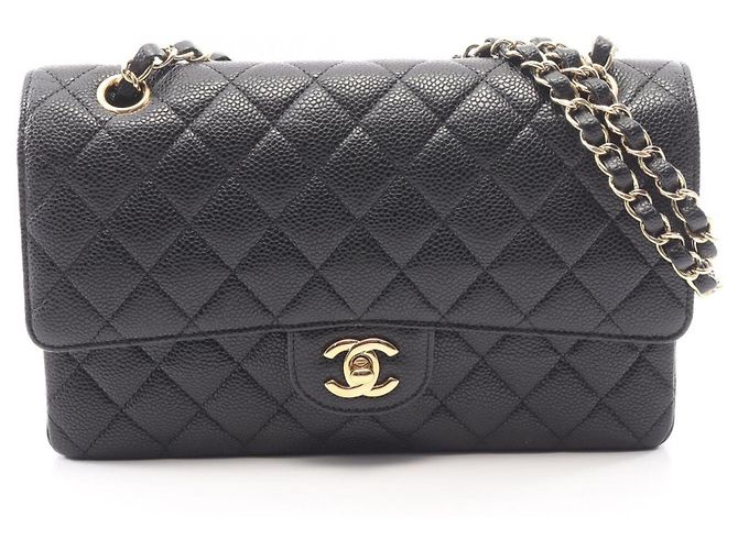 Borsa a tracolla Chanel Matelassé Double Flap Nero
