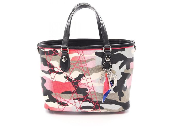 Borsa Christian Dior Camouflage Nero Multicolore