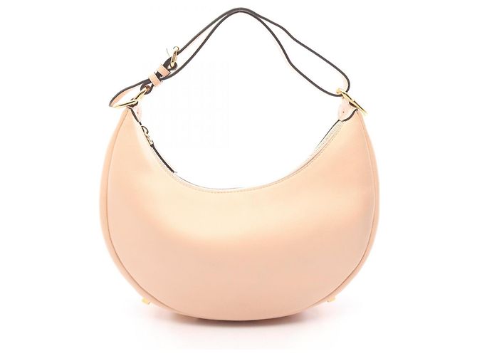 Bolsa de mão Fendi em couro rosa